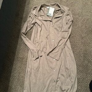 H&M Long Button Down Dress (NWT - S)